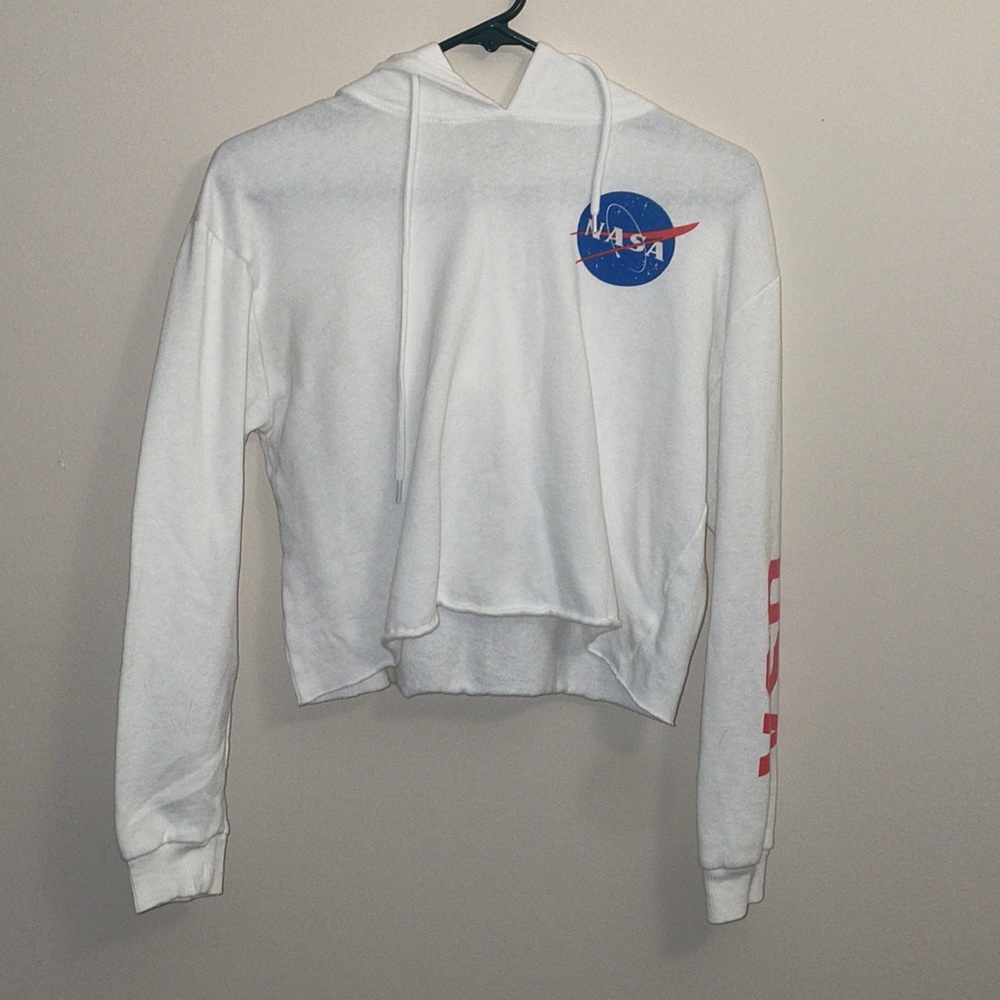 NASA long sleeve crop top